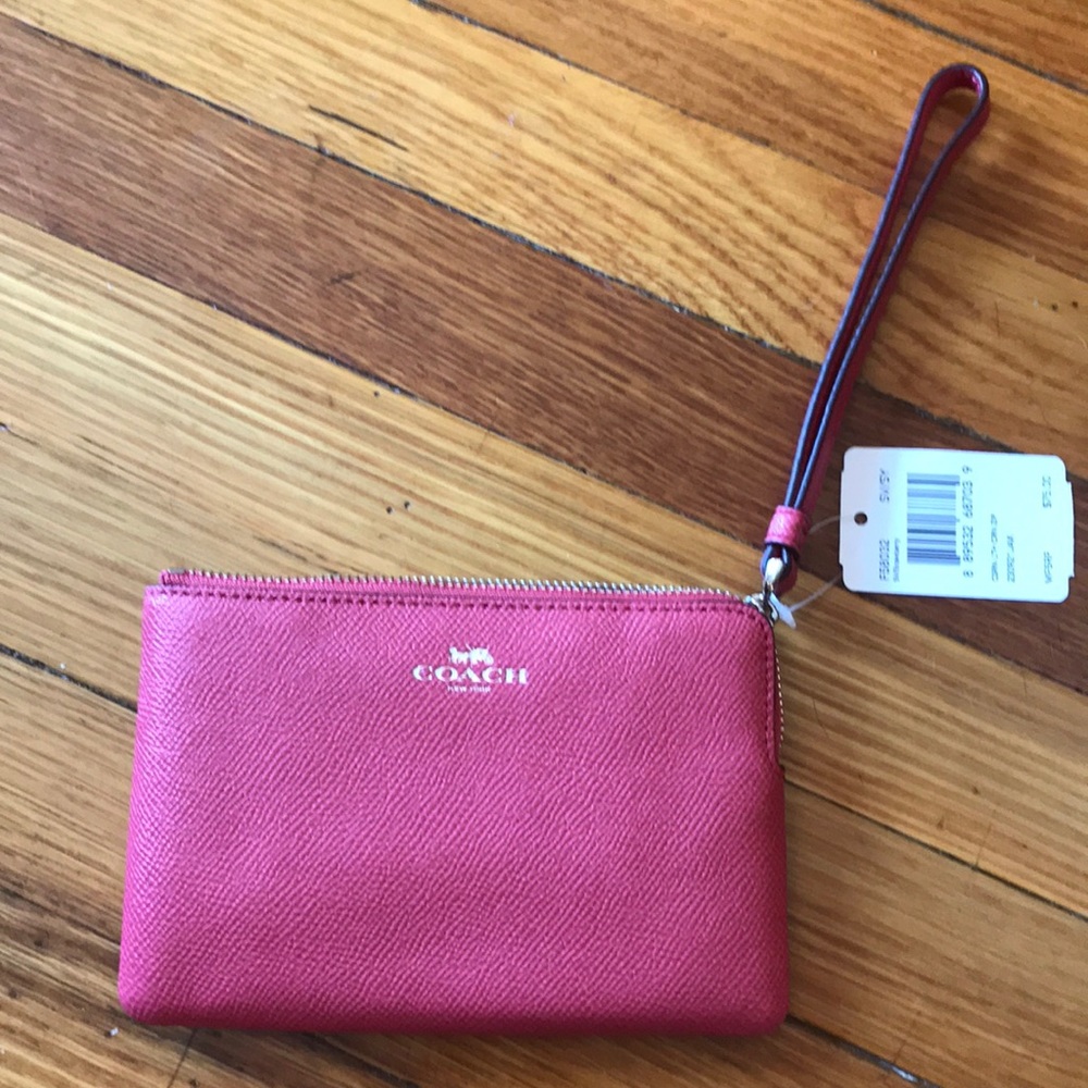 New with tags Pink Coach wristlet